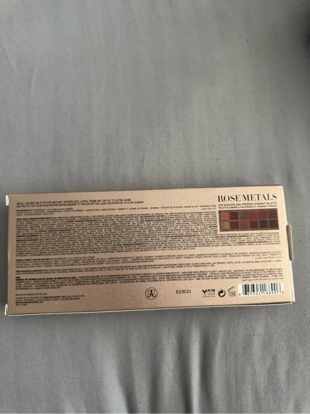 Anastasia Beverly Hills Neutral Rose Eyeshadow Palette - rose metals